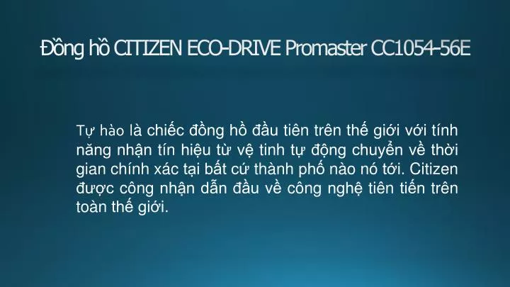 ng h citizen eco drive promaster cc1054 56e
