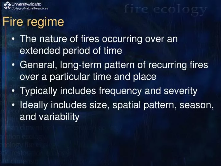 fire regime