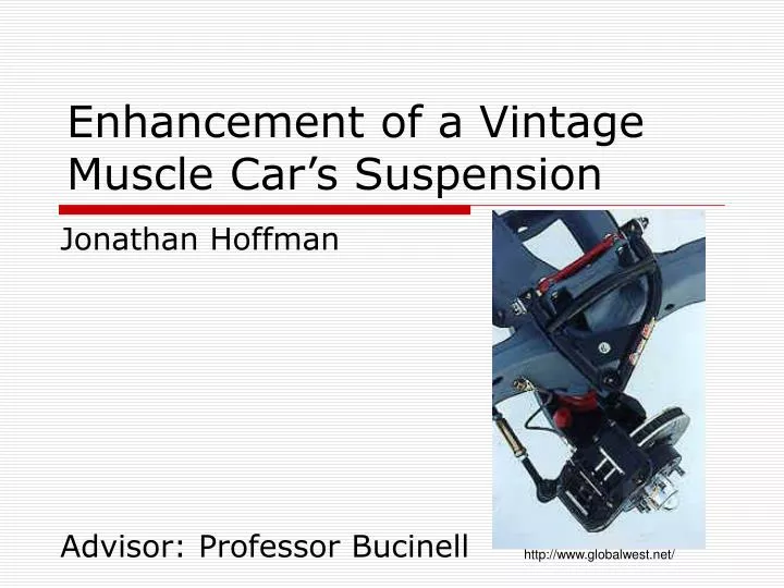 enhancement of a vintage muscle car s suspension