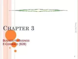 Chapter 3 Business-to-Business E-Commerce (B2B)