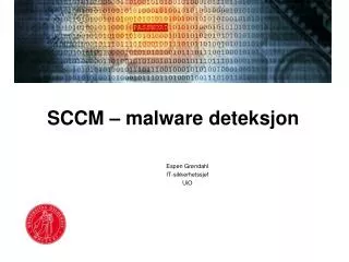 SCCM – malware deteksjon