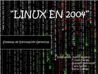 “LINUX EN 2004”