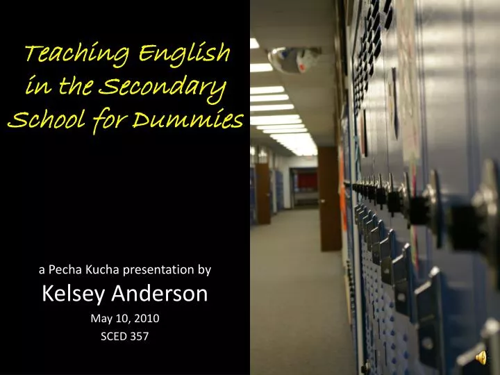 teaching english in the secondary school for dummies