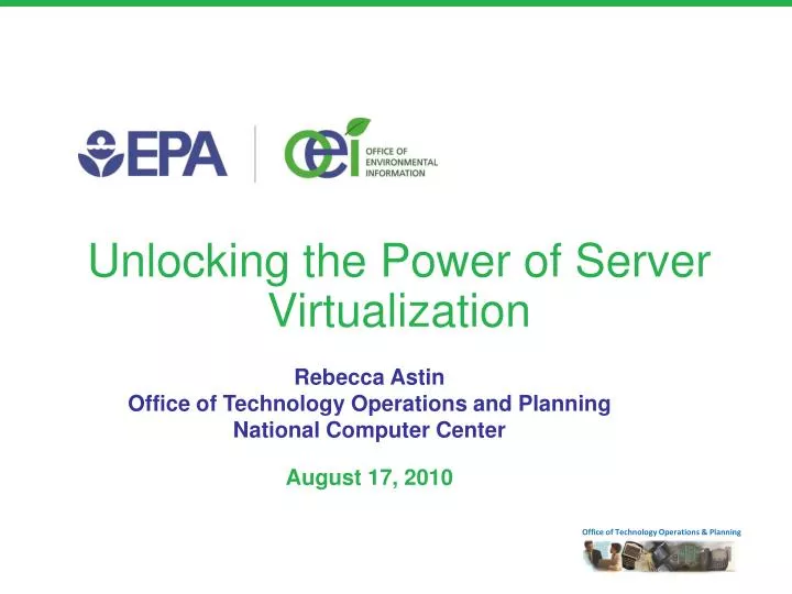 unlocking the power of server virtualization