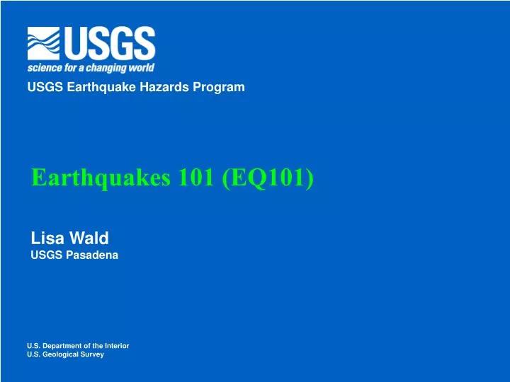 earthquakes 101 eq101