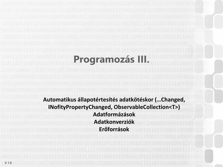programoz s iii