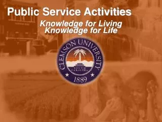 Public Service Activities