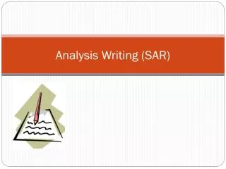 Analysis Writing (SAR)