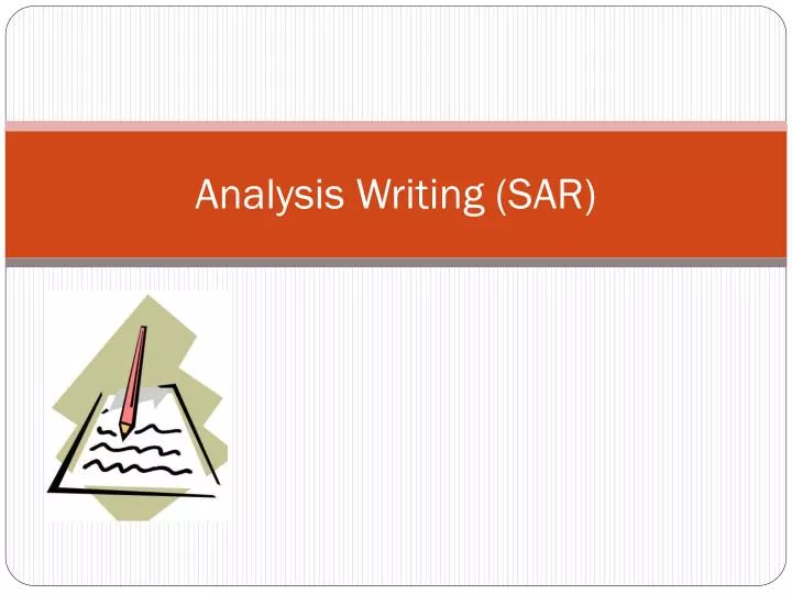 analysis writing sar