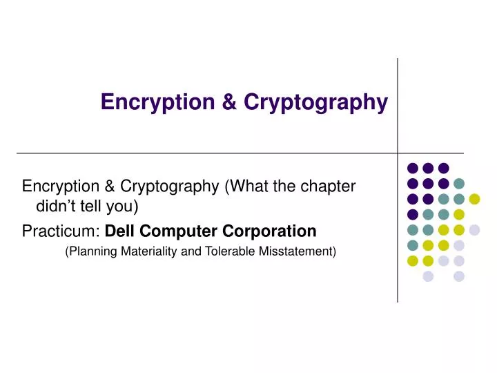 encryption cryptography