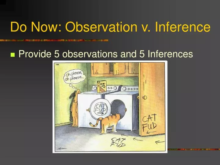 do now observation v inference