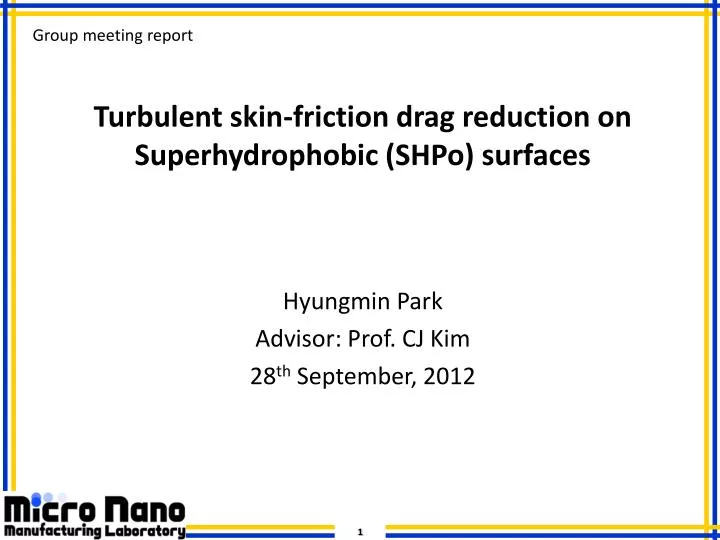 turbulent skin friction drag reduction on superhydrophobic shpo surfaces