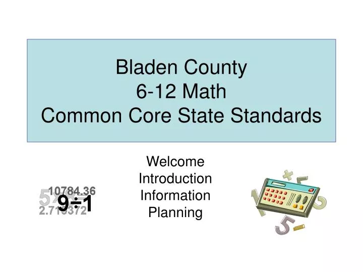 bladen county 6 12 math common core state standards