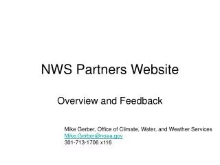 NWS Partners Website