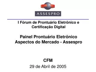 CFM 29 de Abril de 2005