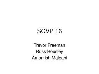 SCVP 16