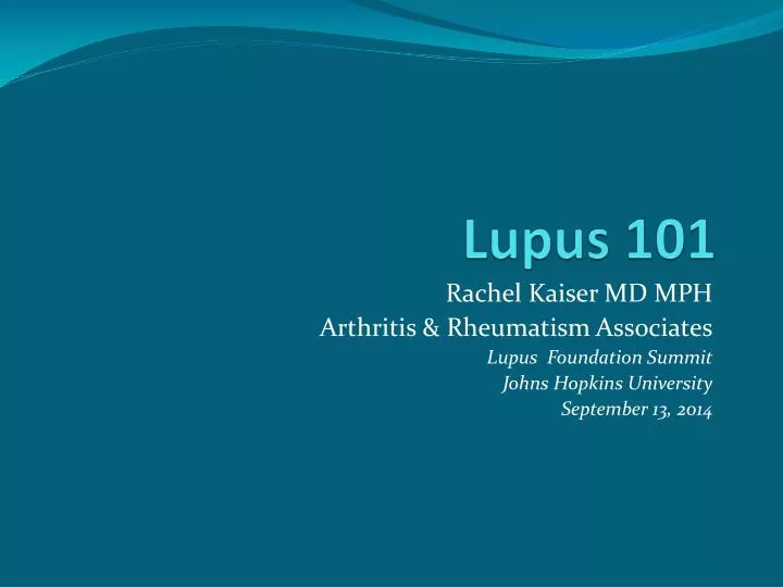 lupus 101