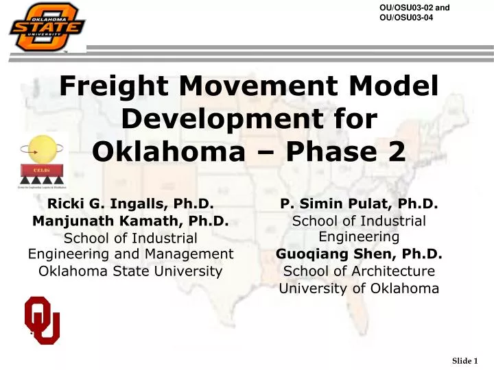 freight movement model development for oklahoma phase 2