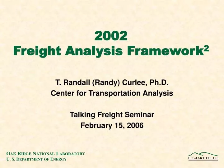 2002 freight analysis framework 2