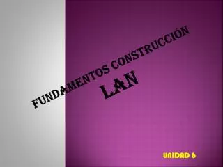 Fundamentos Construcción LAN