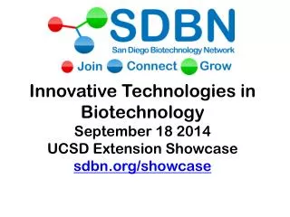 San Diego Biotechnology Network