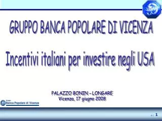 GRUPPO BANCA POPOLARE DI VICENZA