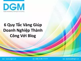 6 quy t c v ng gi p doanh nghi p th nh c ng v i blog