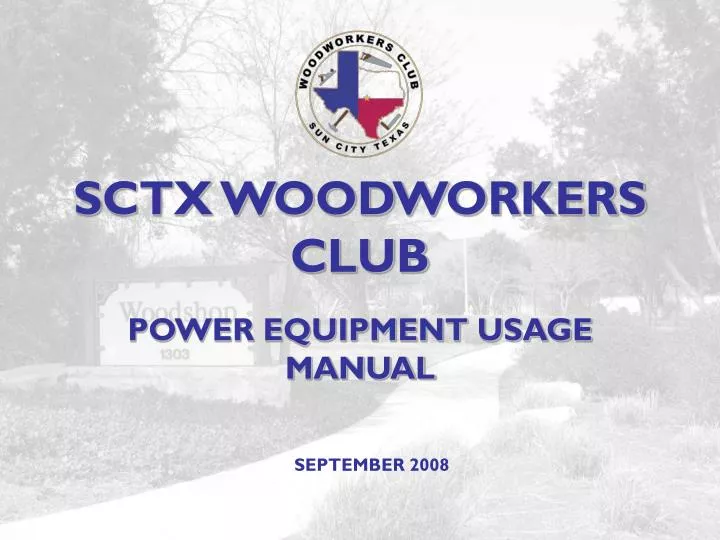 sctx woodworkers club