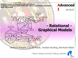 - Relational - Graphical Models