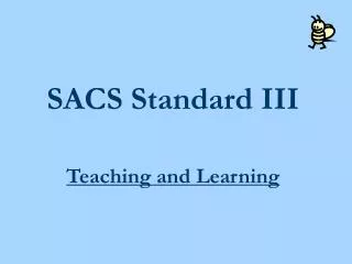 SACS Standard III