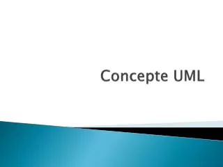Concepte UML