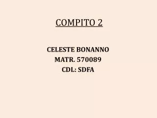 COMPITO 2