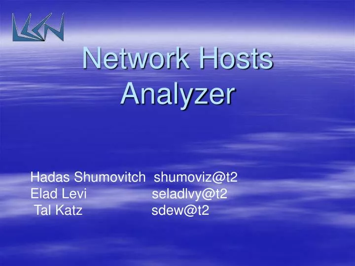 network hosts analyzer