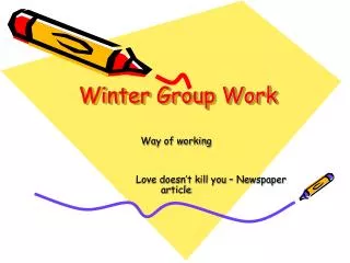 Winter Group Work