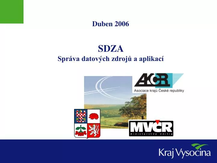 duben 2006 sdza spr va datov ch zdroj a aplikac