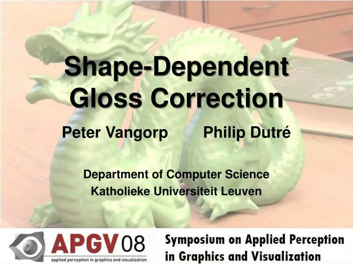 shape dependent gloss correction