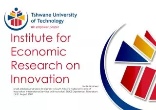 Institute for Economic Research on Innovation