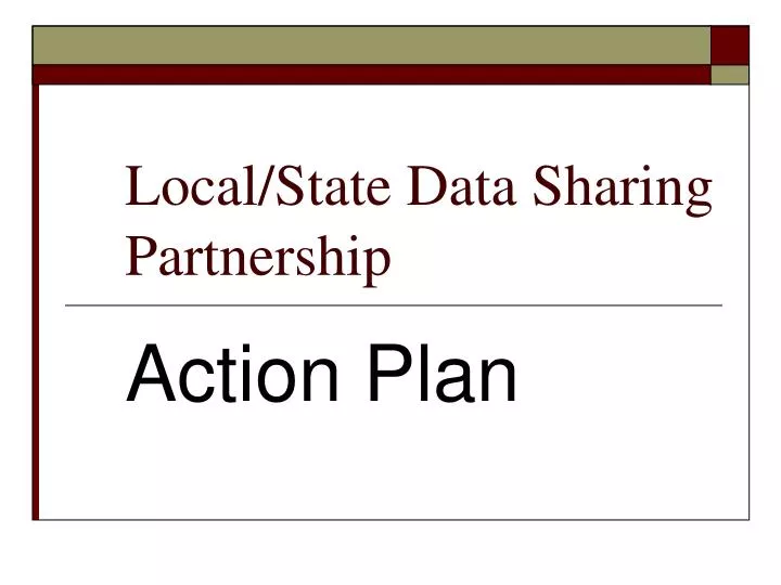 local state data sharing partnership