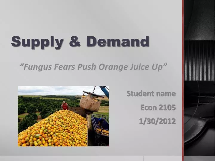 supply demand