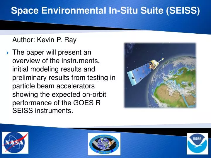 space environmental in situ suite seiss