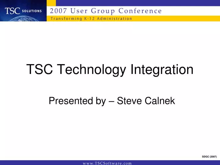 tsc technology integration