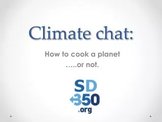 Climate chat :