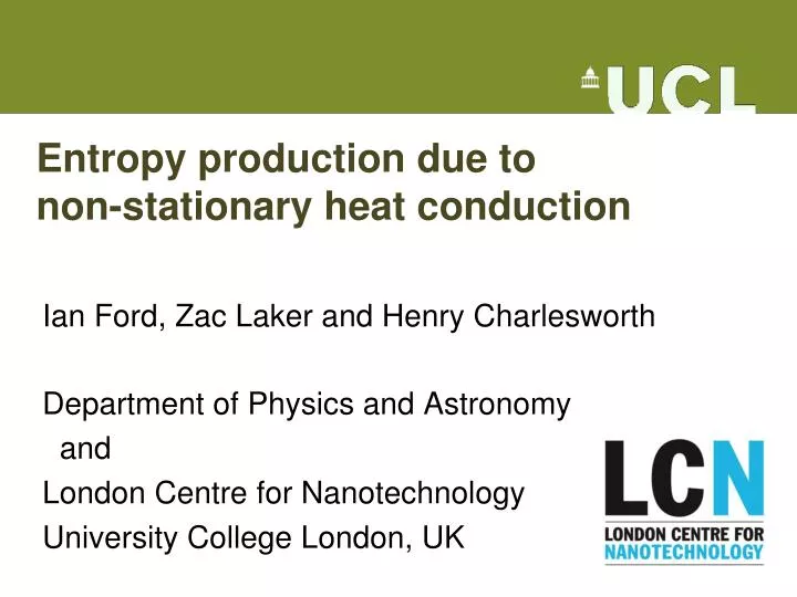 entropy production due to non stationary heat conduction