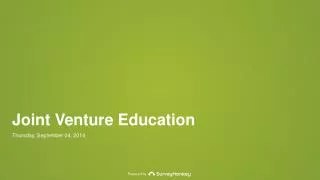 Joint Venture Education
