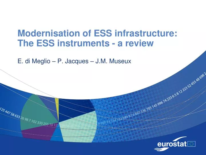 modernisation of ess infrastructure the ess instruments a review