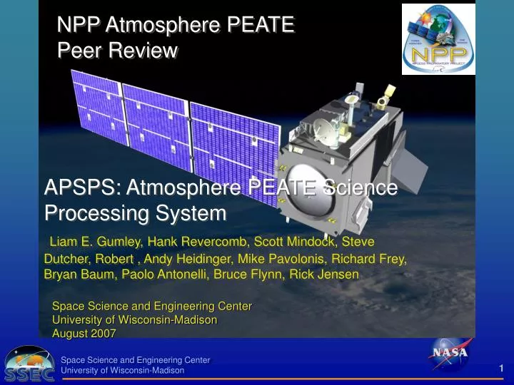 npp atmosphere peate peer review