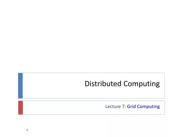 distributed computing