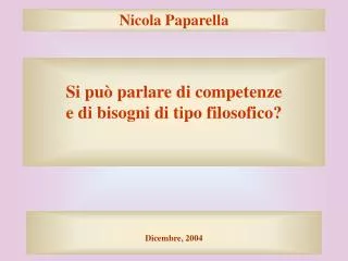 Nicola Paparella