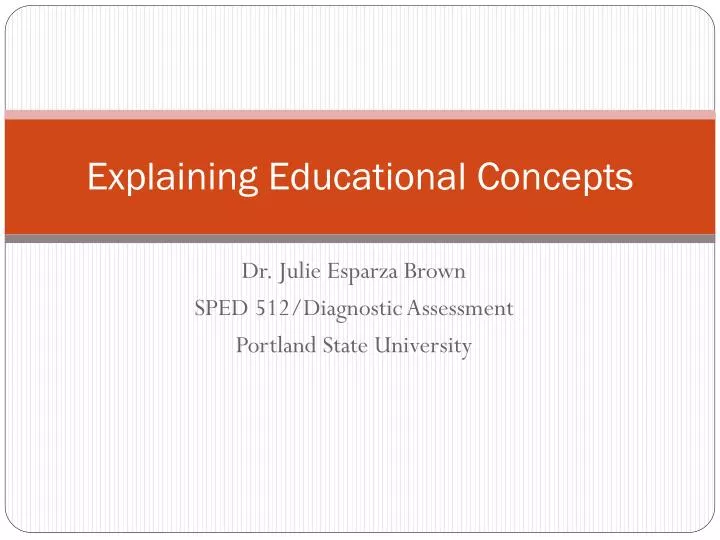 explaining educational concepts