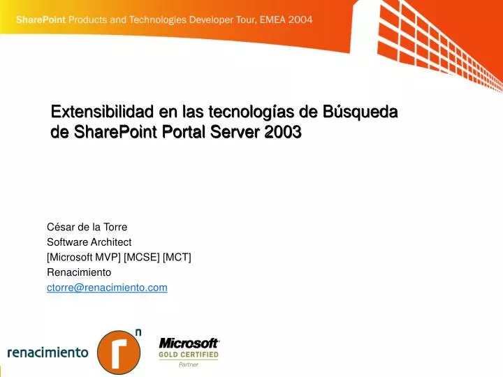 extensibilidad en las tecnolog as de b squeda de sharepoint portal server 2003